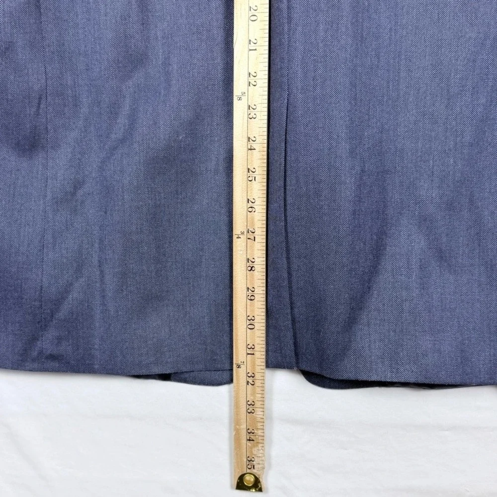 Lauren Ralph Lauren Blazer Sport Coat 50R Blue Silk Wool Birdseye Professional